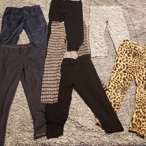 7 pairs of girls tights size 7-8